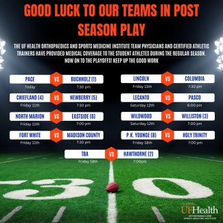 Good luck to our teams in post-season play