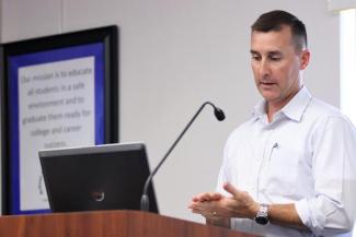 Matt McLelland, the new director of administration for the School Board of Levy County, discusses how activity fees to help fund UF Orthopaedics athletic trainers on Levy campuses.