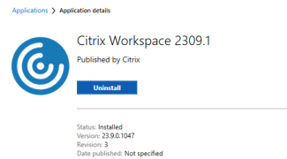 Citrix Workspace Uninstall