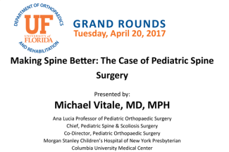 Grand Rounds: Making Spine Better: The Case of Pediatric Spine Surgery