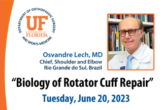 Visiting Professor: Osvandre Lech - Biology of Rotator Cuff Repair