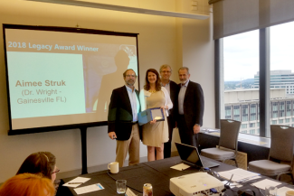 Aimee Struk presented with Exactech Legacy Award at inaugural Clinical Research Coordinator meeting