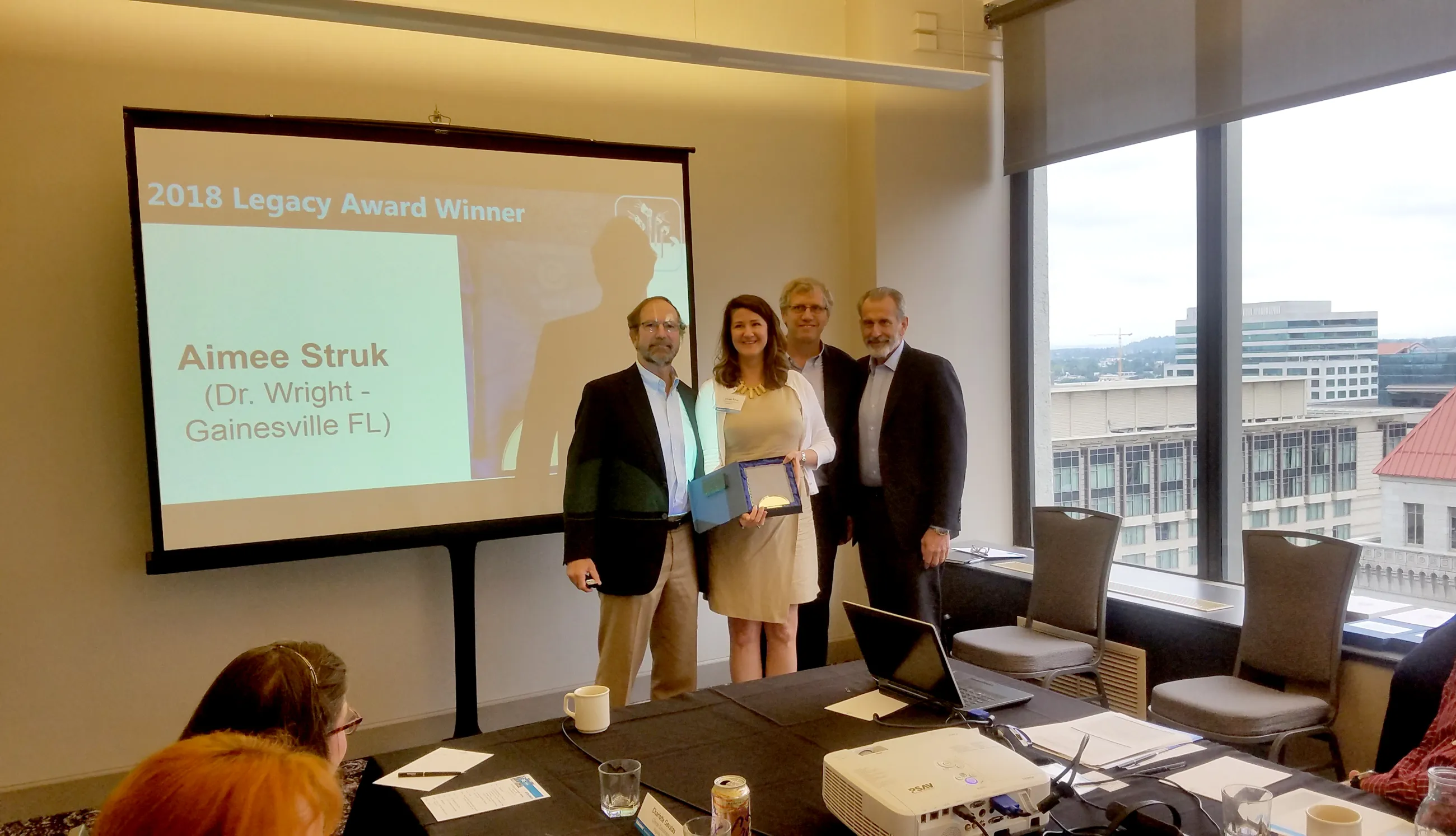 Aimee Struk presented with Exactech Legacy Award at inaugural Clinical Research Coordinator meeting