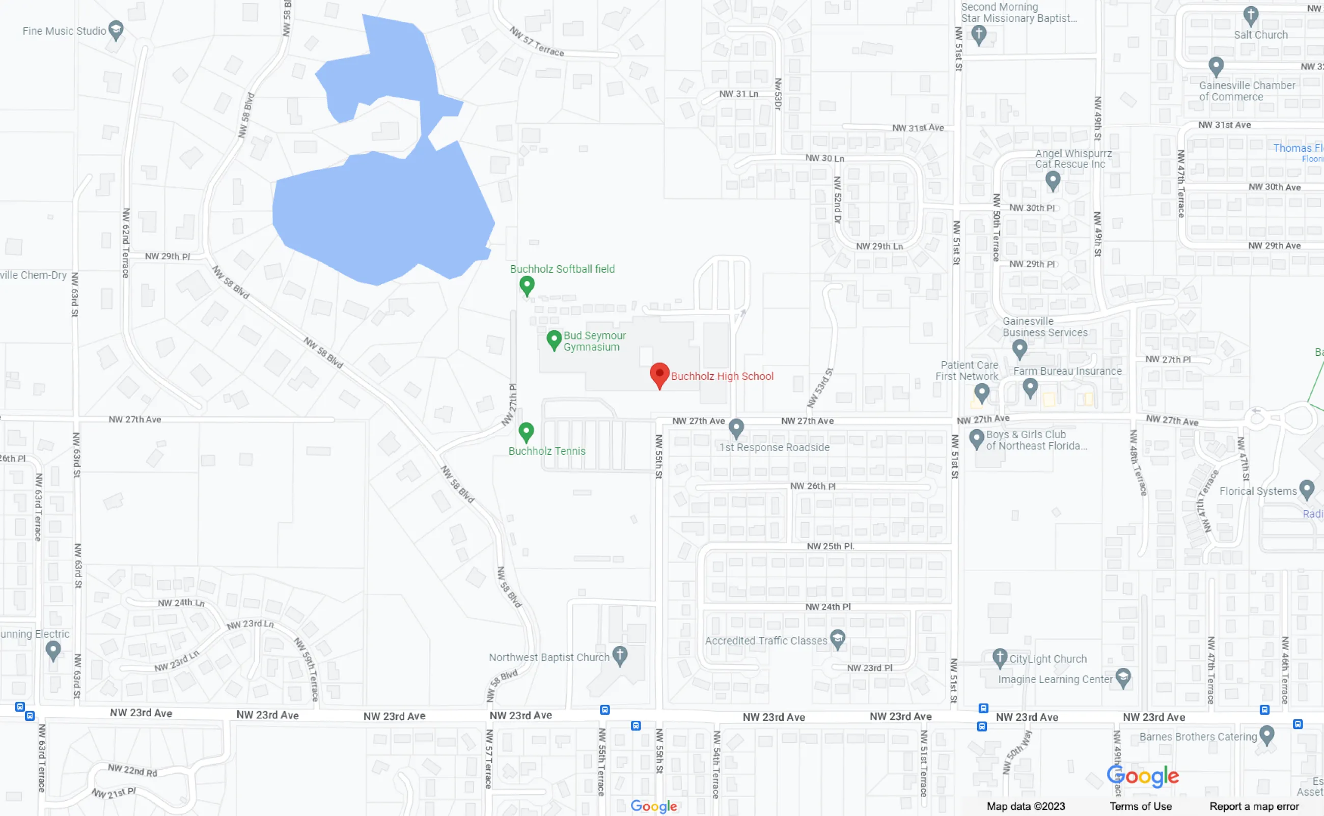 Location Map: Buchholz High School