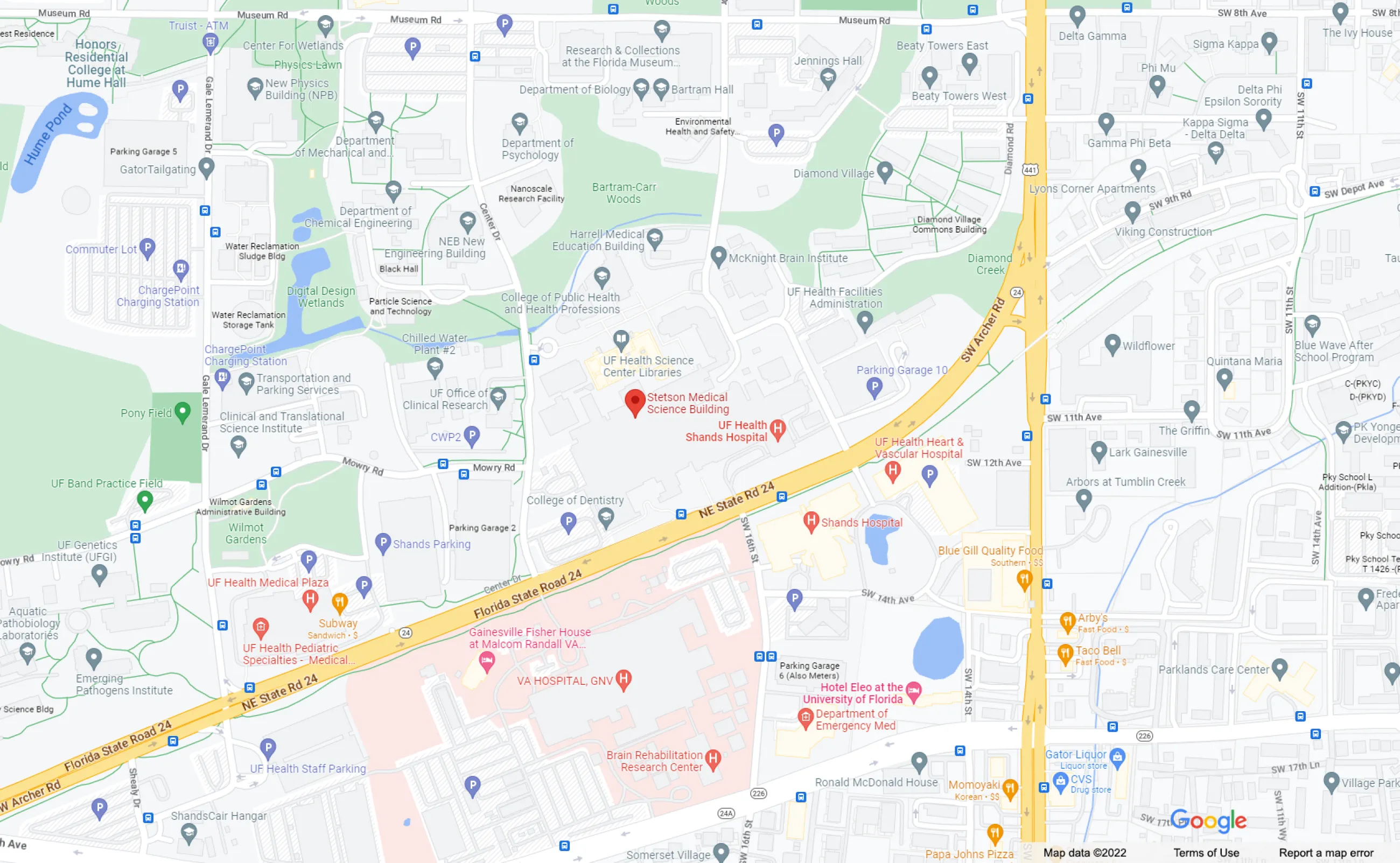 Location Map: Enneking - Anspach Research Center