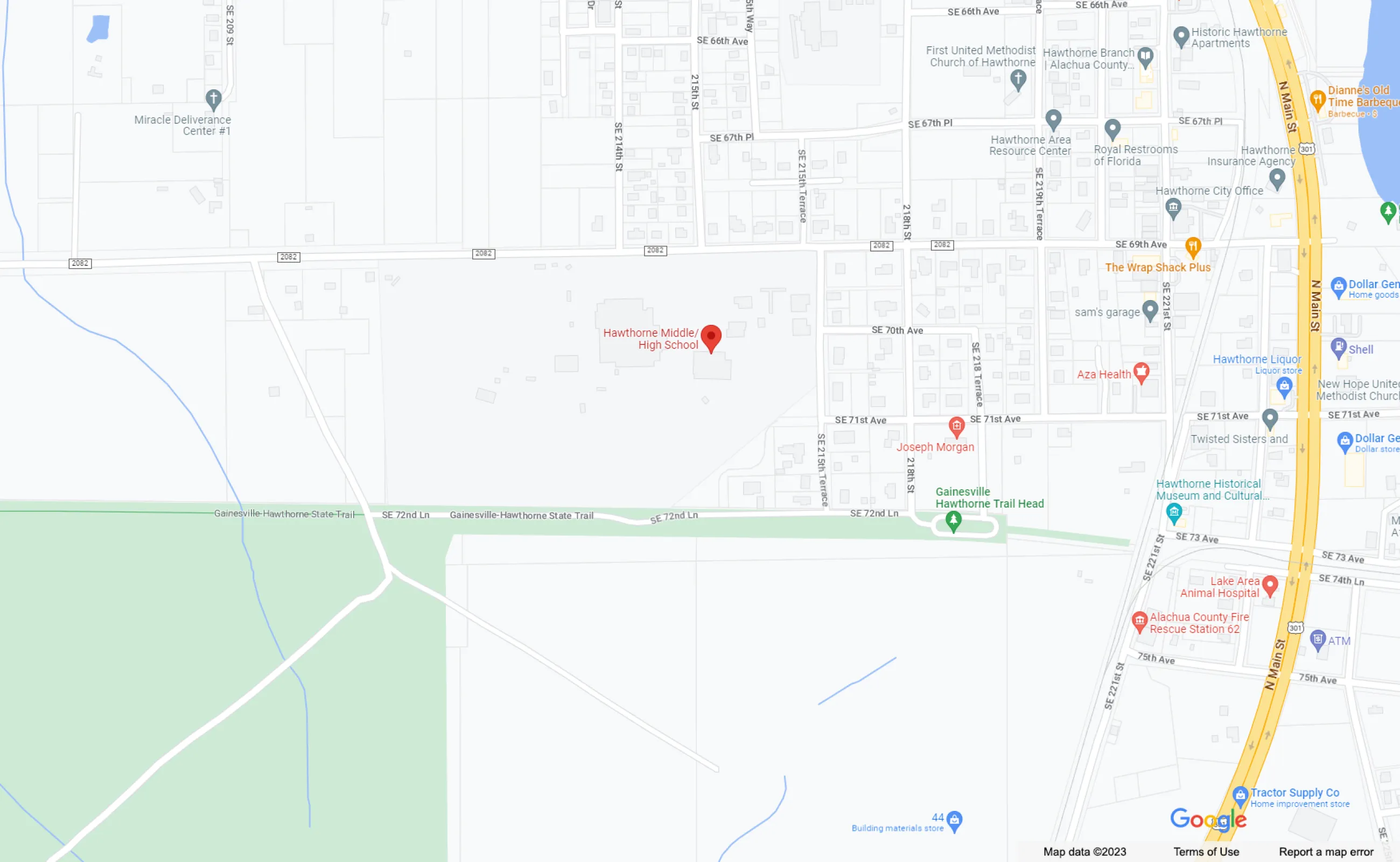 Location Map: Hawthorne High School