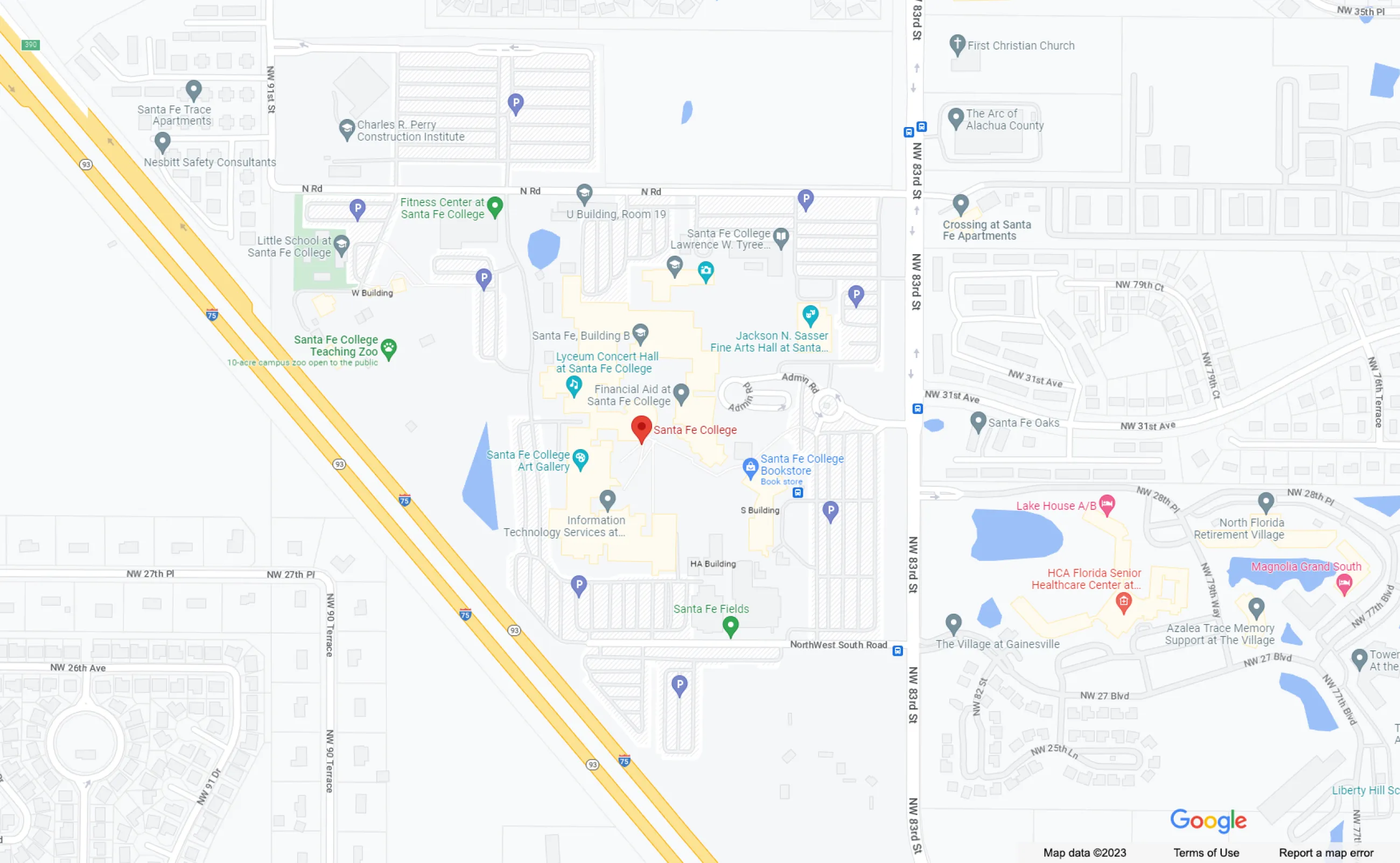 Location Map: Santa Fe College