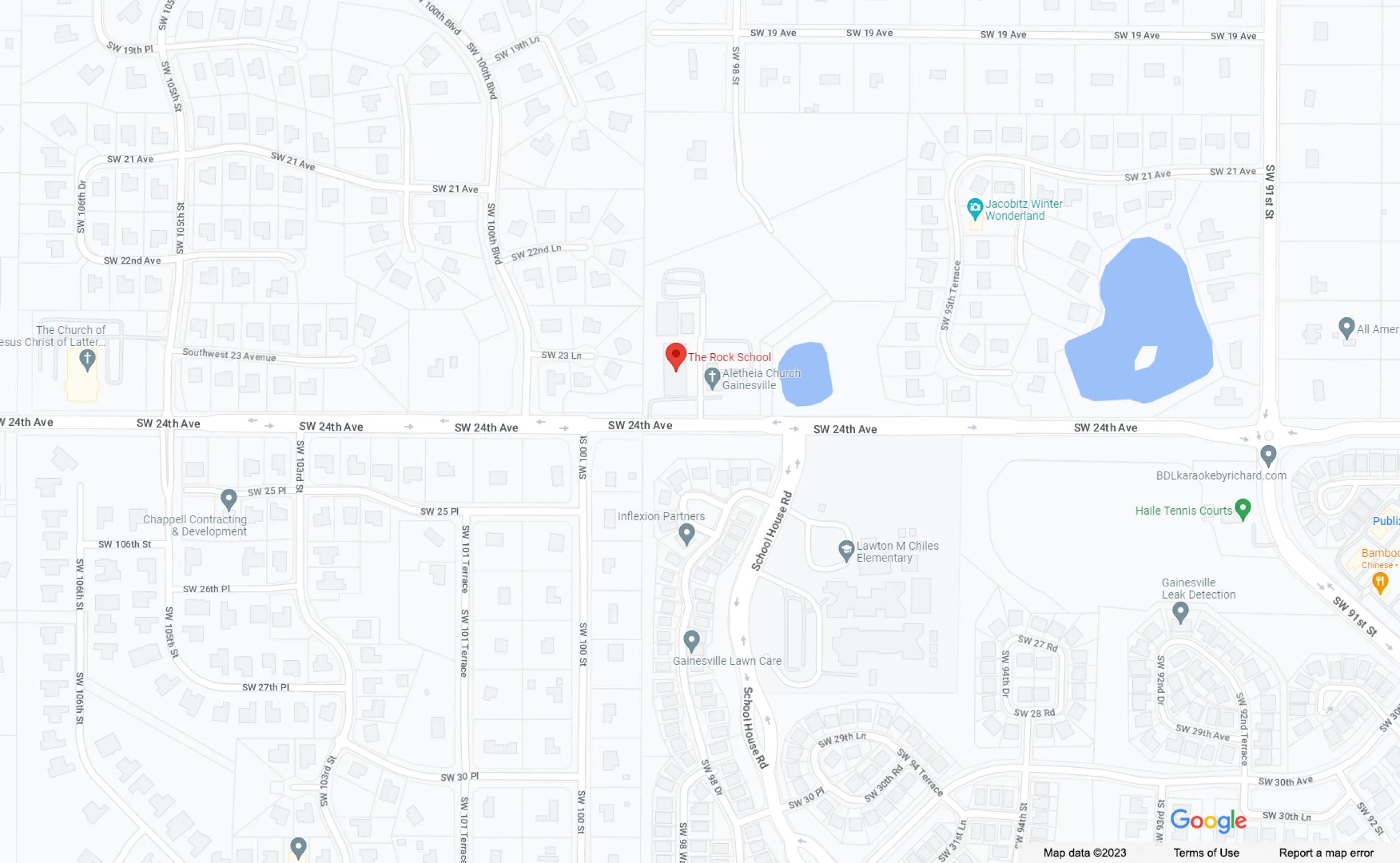 Location Map: The Rock School
