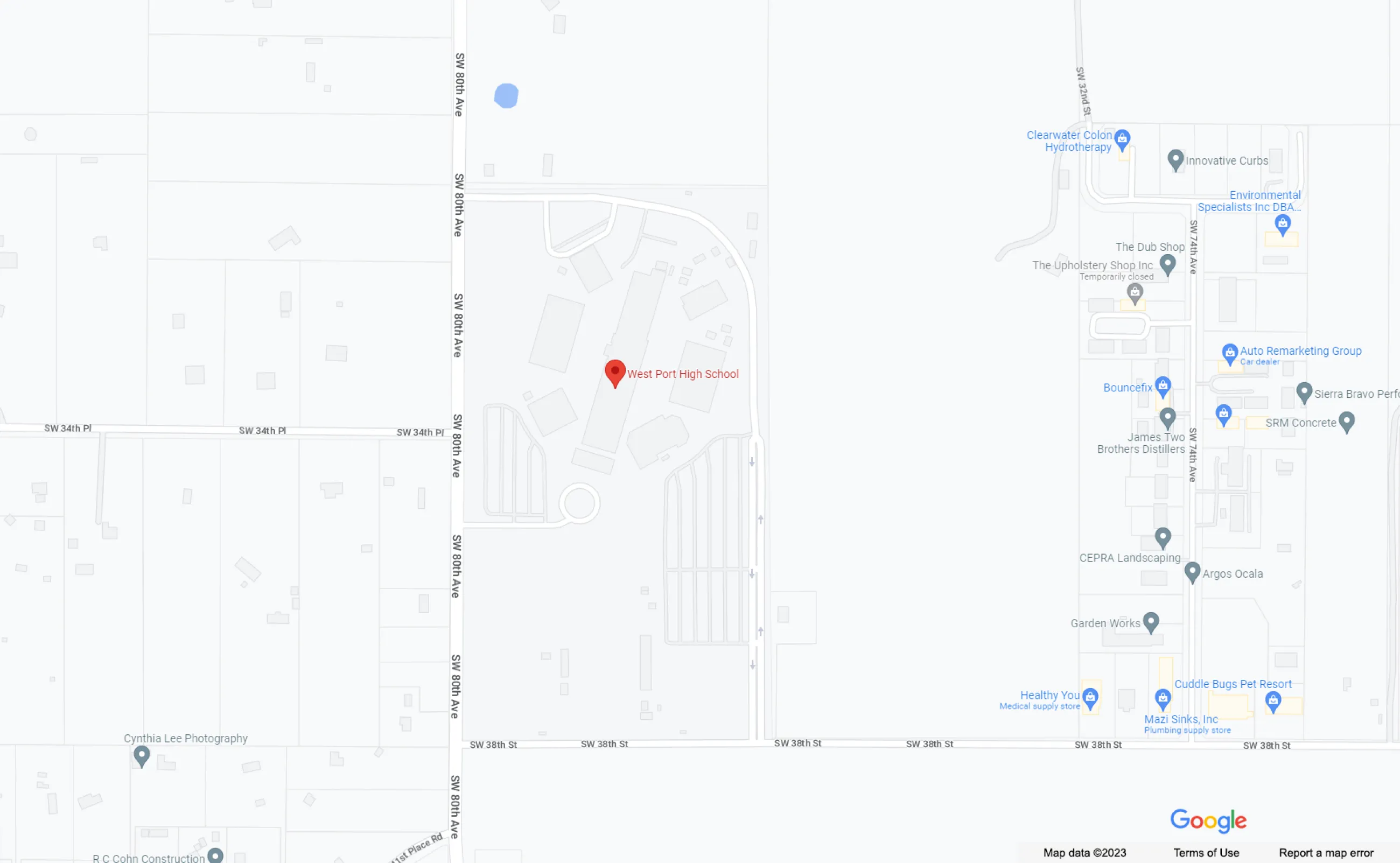 Location Map: West Port High School