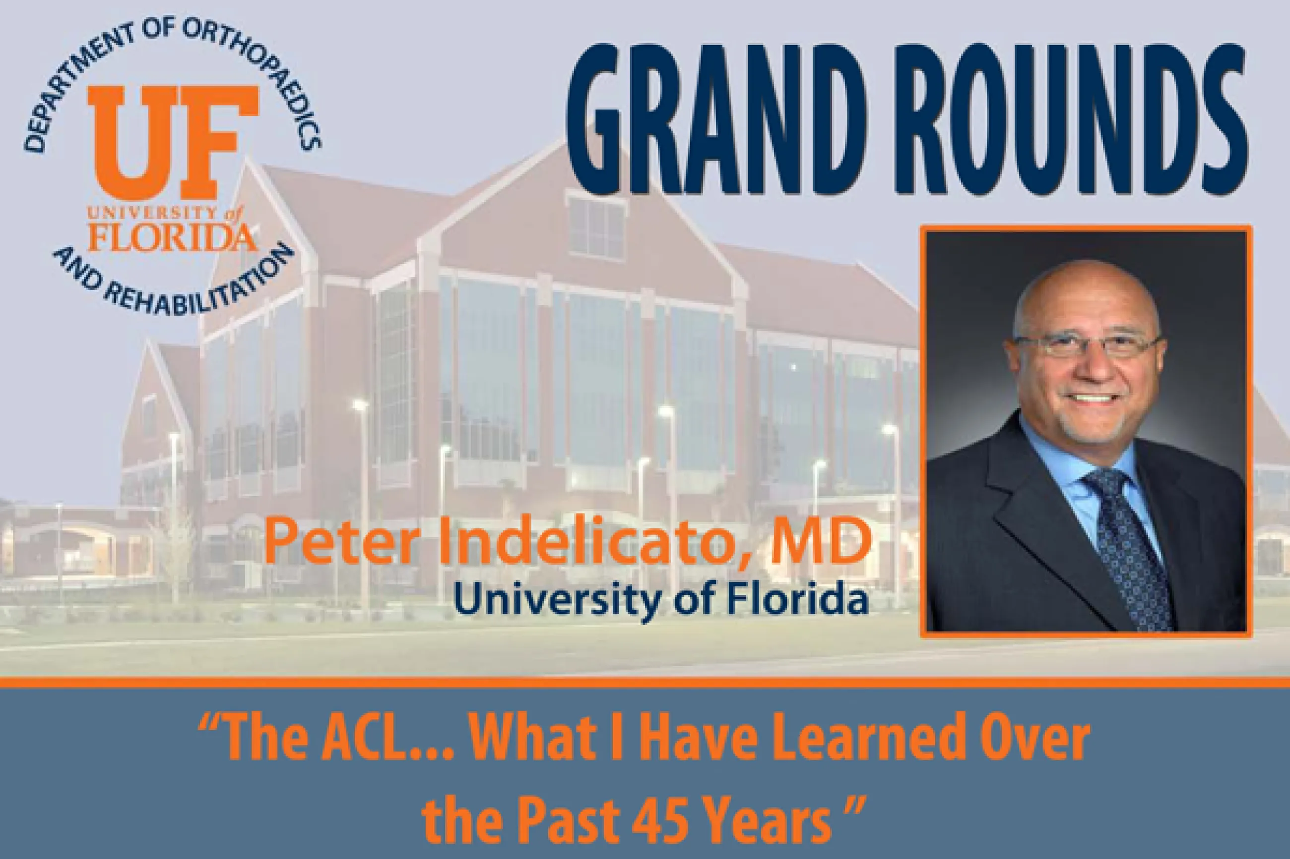 Grand Rounds: The ACL....What I Have Learned Over the Past 45 Years