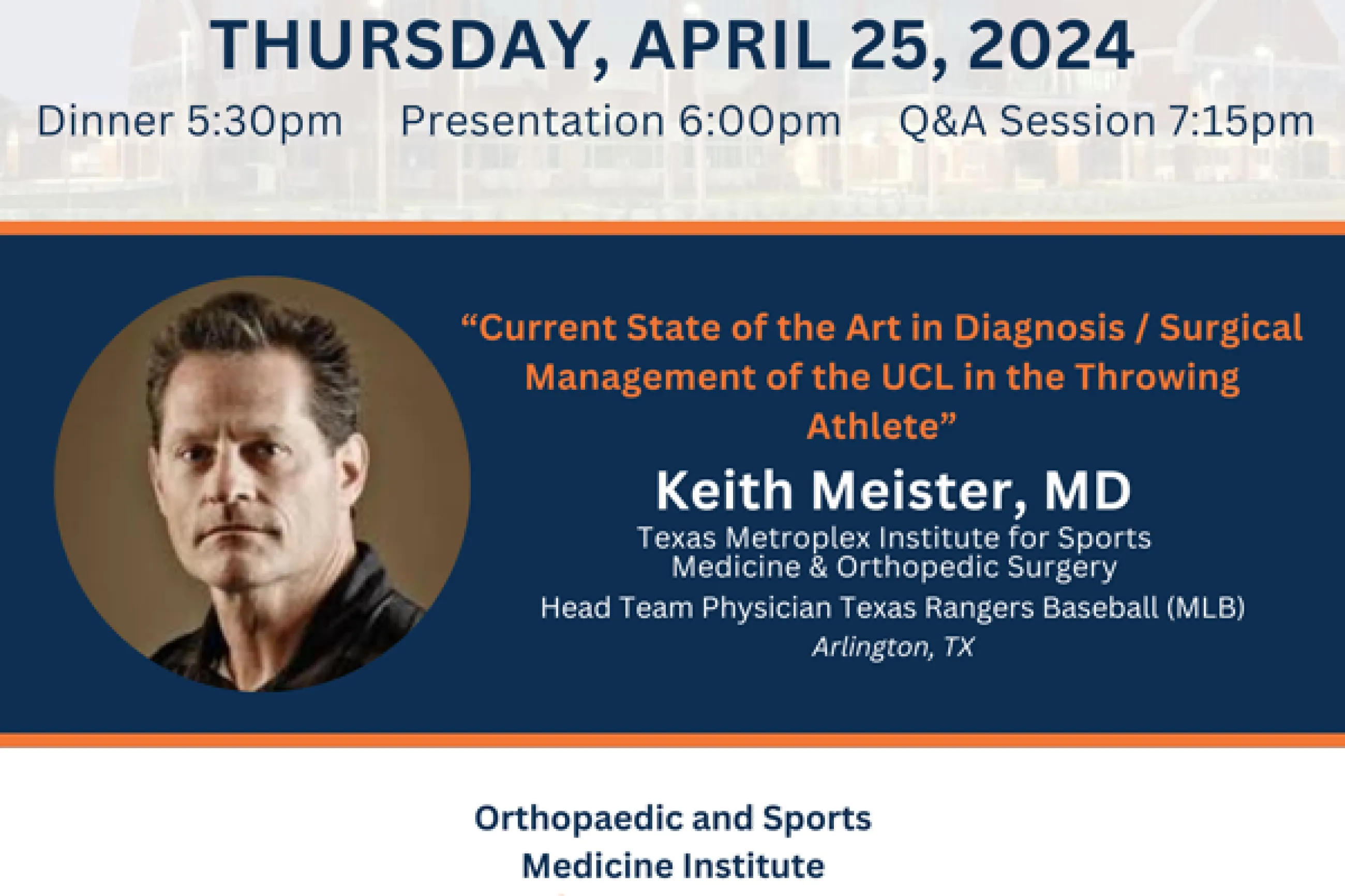 Grand Rounds: Surgical Management of the UCL in the Throwing Athlete