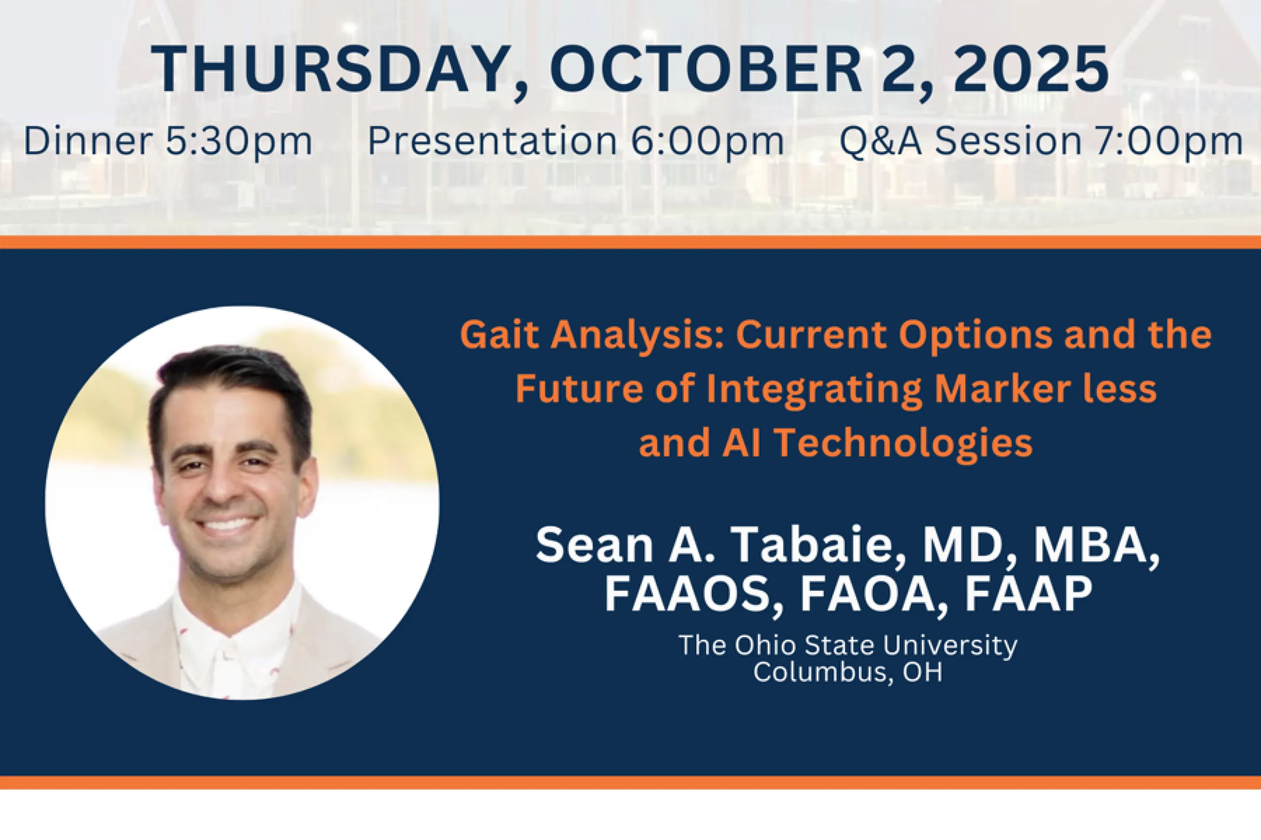 Grand Rounds: Gait Analysis - Current Options and the Future of Integrating Marker less and AI Technologies