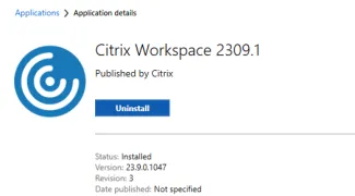 Citrix Workspace Uninstall