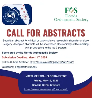 ASES National Shoulder and Elbow Week Event Call for Abstracts - Central FL